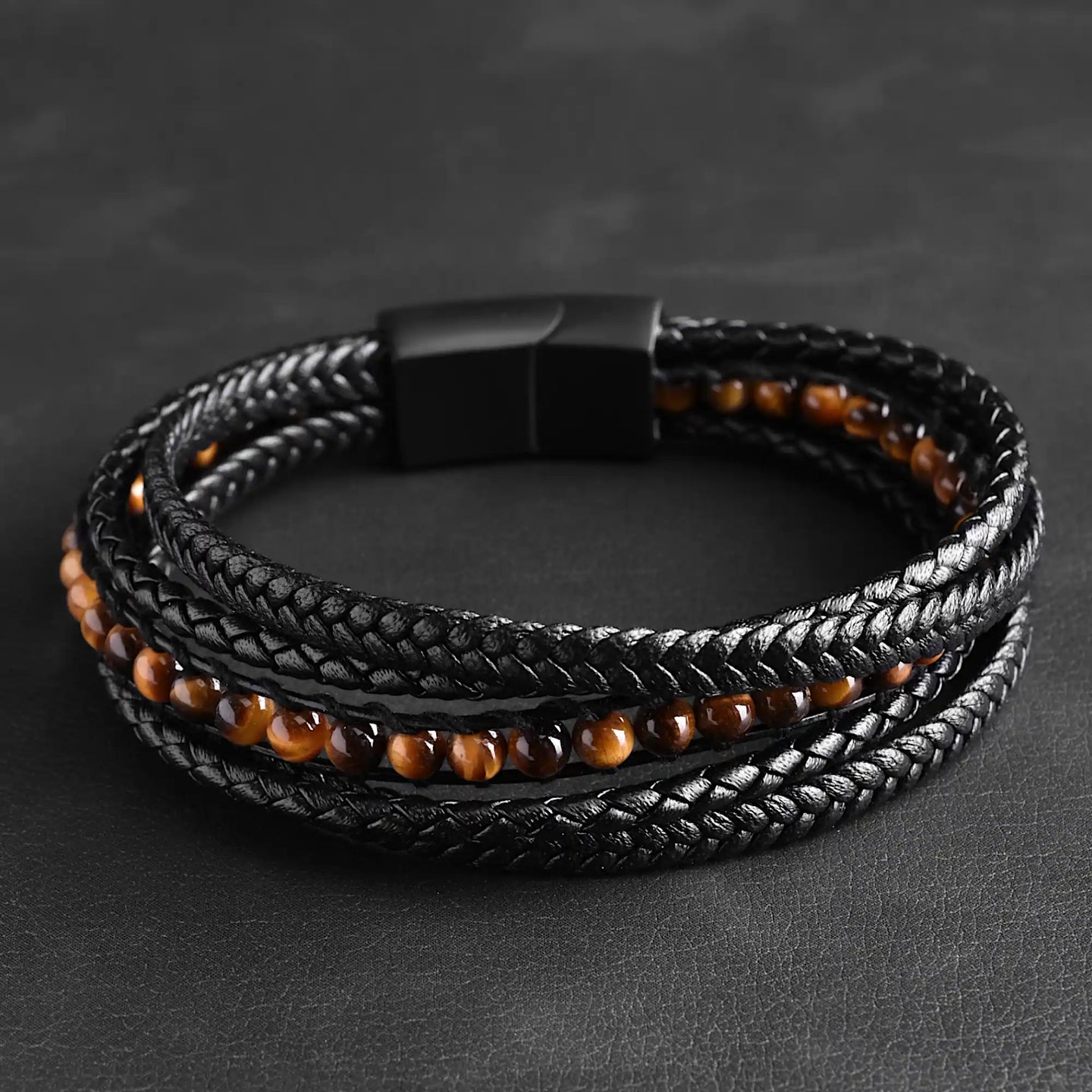 Aurum — Yellow Tiger Eye Multi-Layer Bracelet