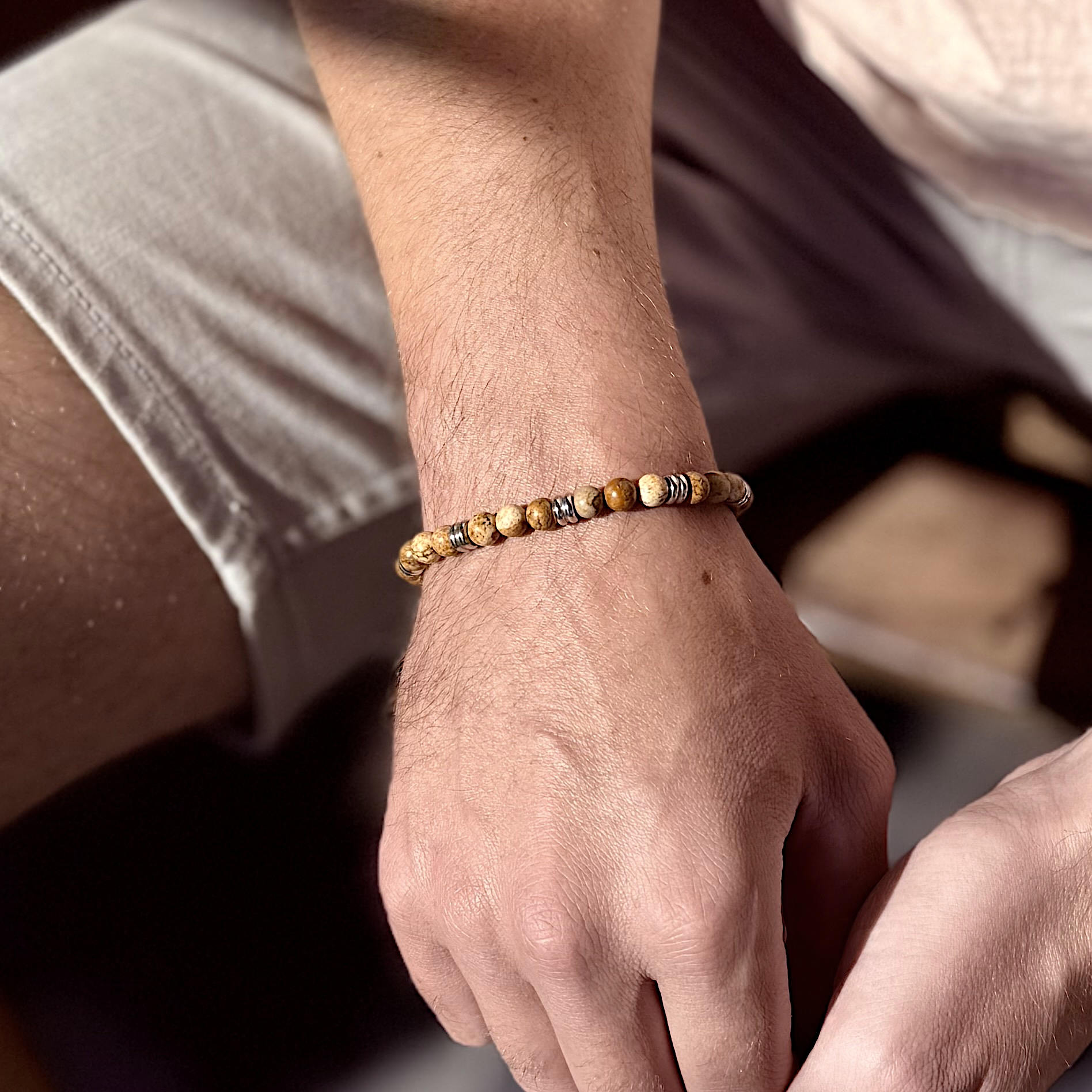 Canyon - Picture jasper natural stone bracelet