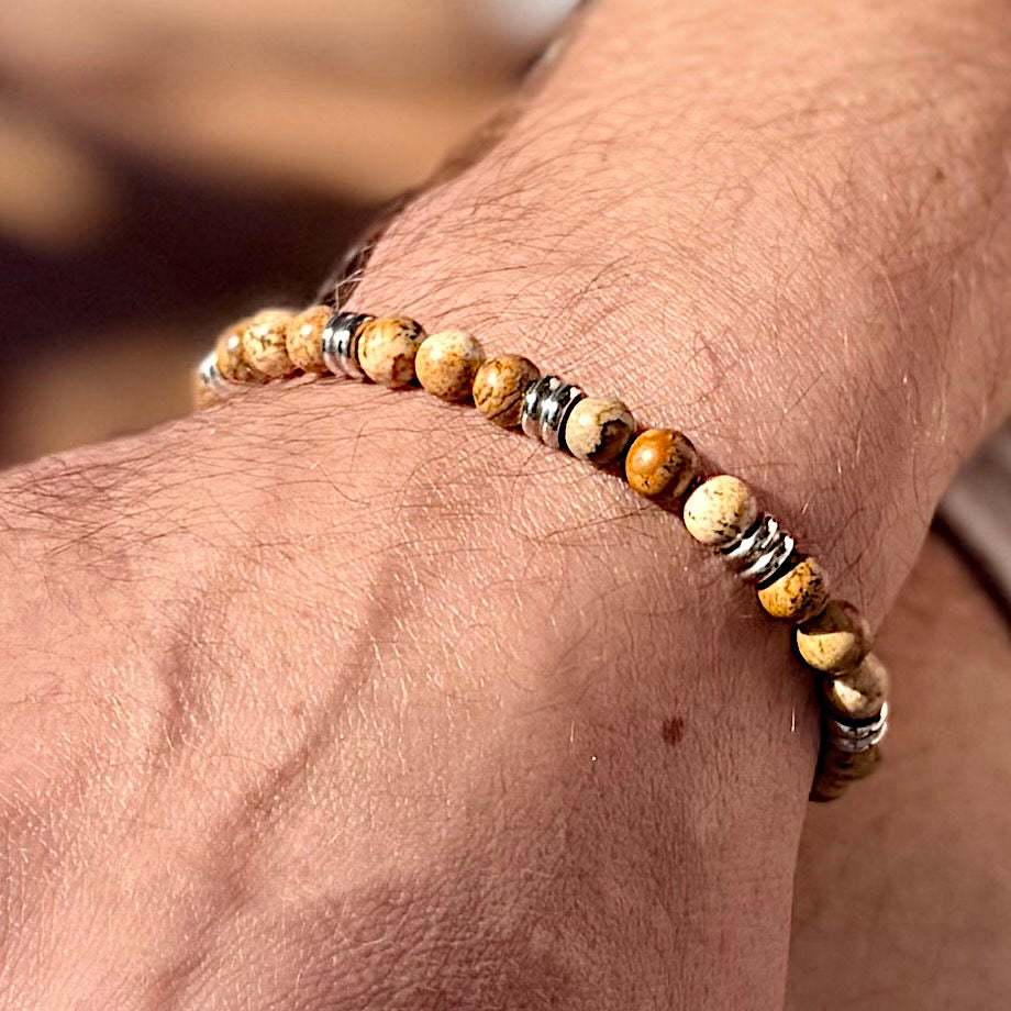 Canyon - Picture jasper natural stone bracelet