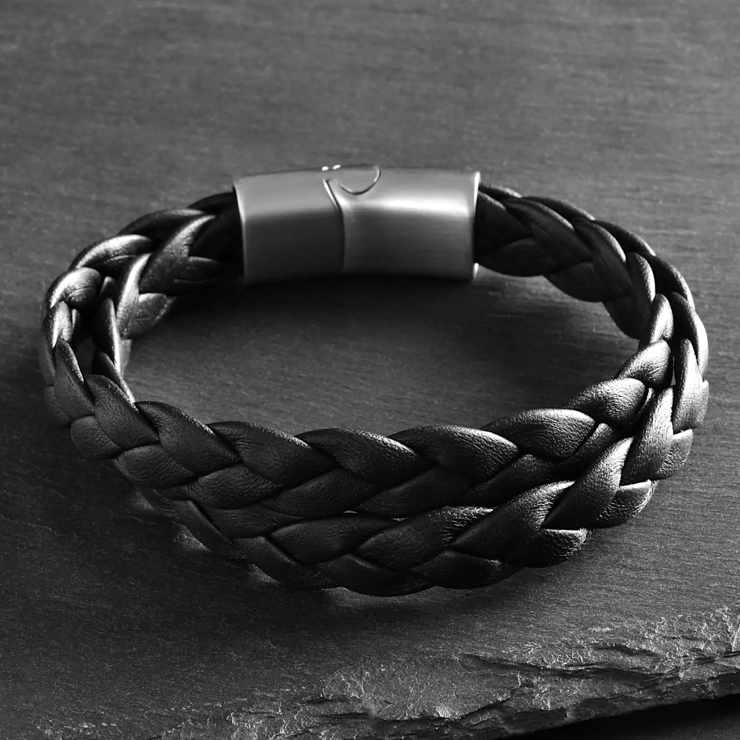 Ellis – Super Soft Nappa Leather Bracelet (Classic Black)