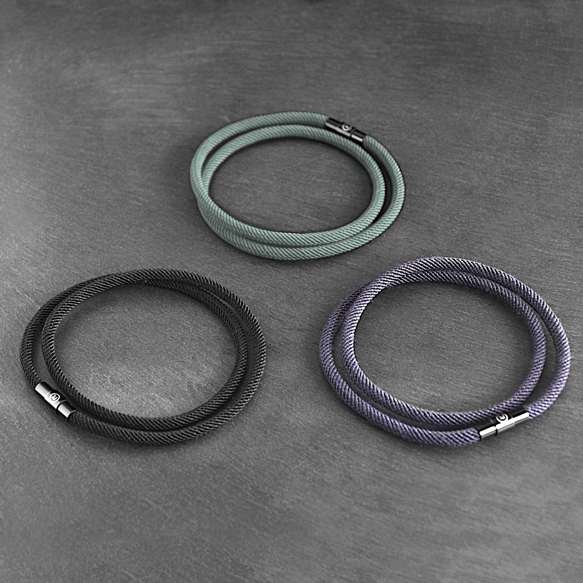 The Essential Stack - 4mm doube-layer Milan rope bracelets