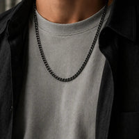 Forge — 3mm Black Curb Chain
