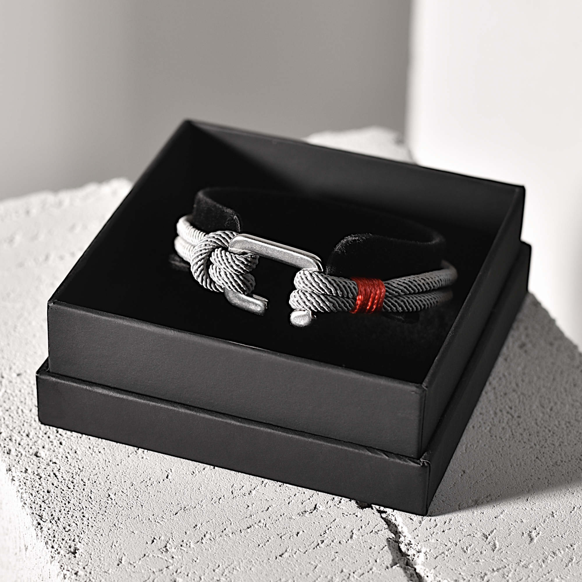 Greyson - Milan Rope Bracelet in Steel Grey