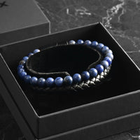 Julian - Leather bracelet with Sodalite stone