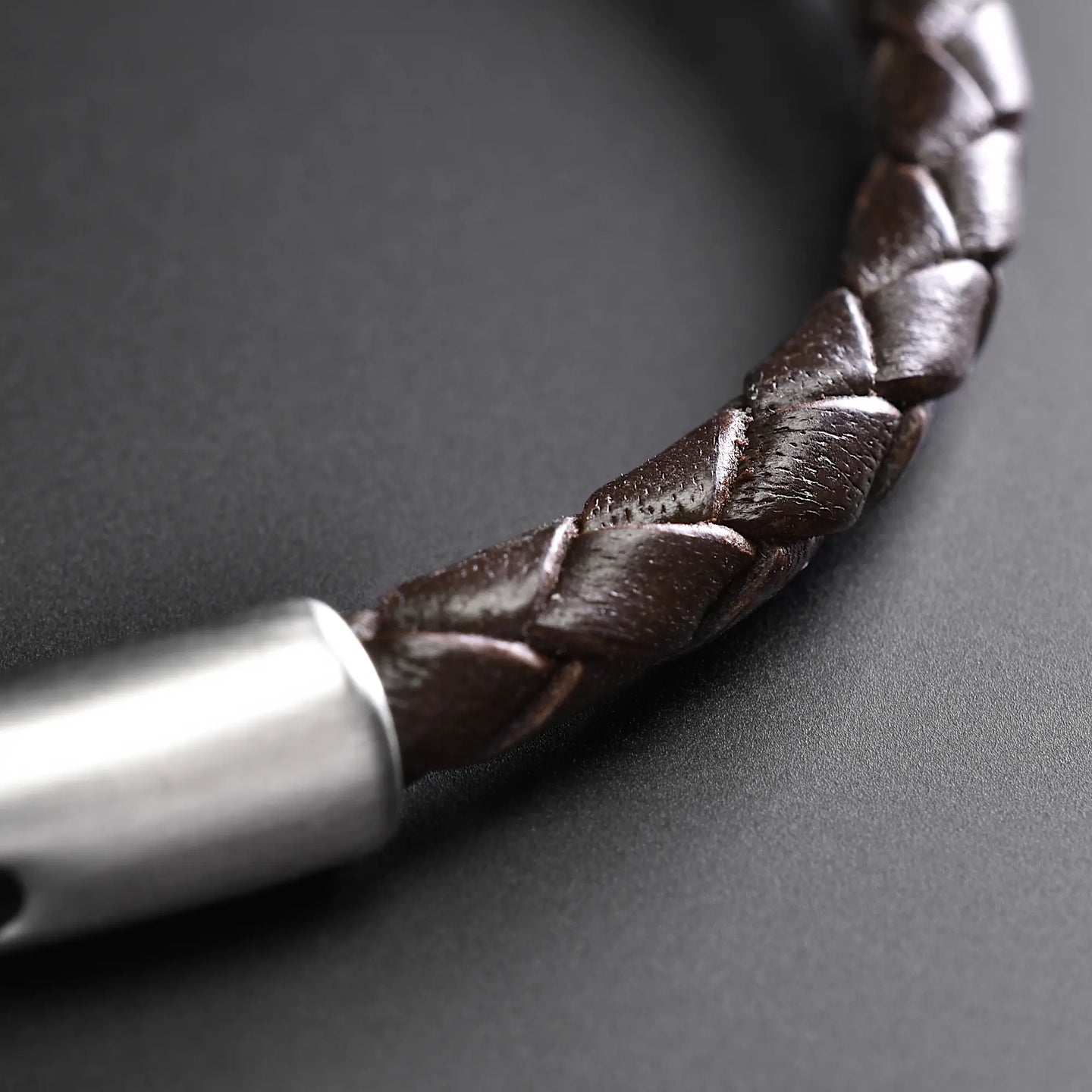 Liam - 4mm Leather Bolo Bracelet (dark brown)