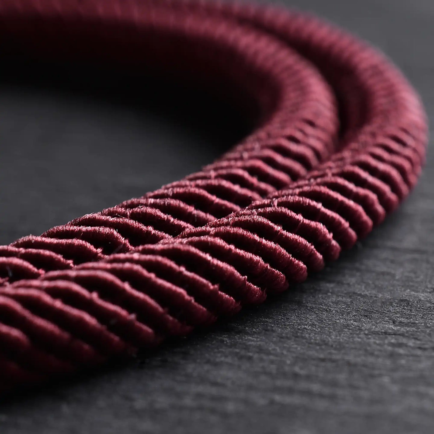 Mars - 4mm doube-layer Milan rope bracelet in wine red