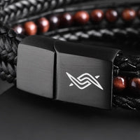 Matt — Red Tiger Eye Multi-Layer Bracelet