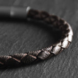 Miles - 4mm super soft Nappa leather bracelet in dark brown