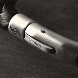 Raven - 6mm bolo genuine leather bracelet in classic black