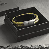 Ranger – 6mm Premium Double-Layer Leather Bracelet (olive green)