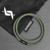 Rowen - 4mm doube-layer Milan rope bracelet in moss green