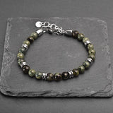 Zenith - Peacock green natural stone bracelet