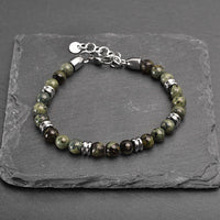 Zenith - Peacock green natural stone bracelet